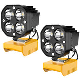 Azocek LED work light with Dewalt 20V compatibility for flexible on-site power.