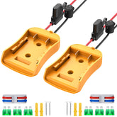 Azocek power wheel adapter for Dewalt 20V battery with fuse and switch