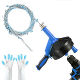 BACEYIOU drain auger 25ft cable helps clear kitchen and bathroom clogs.