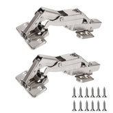 BADALU 165° kitchen hinges side view showing frameless cabinet compatibility and smooth action