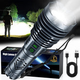 Baibian rechargeable flashlight zoom beam for long-range illumination during outdoor nights