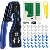 BAIDUOTOOL RJ45 crimp tool front view for precise cable termination.
