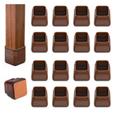 BAIPOK square chair leg protectors pack protects hardwood floors while preserving furniture look