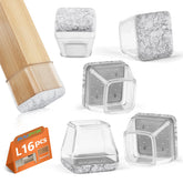 BAIPOK square chair leg protectors with thickened felt pads prevent scratches.