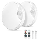 Bairth 2-pack wireless ceiling light mount shows easy magnetic installation.
