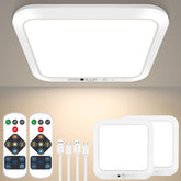 Bairth rechargeable motion sensor light front view for closet illumination.