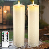 BangJiaju 14x4 flameless candle with remote for convenient outdoor lighting.