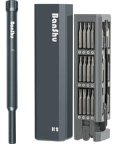 Banshu 46 in 1 mini screwdriver set in a compact case for portable electronics repair.