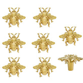 BAOTXHBR bee-shaped knob in golden finish for cabinets and drawers