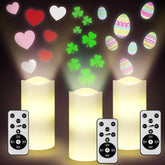 Baquler Valentine's Day flameless candle set for festive decor.