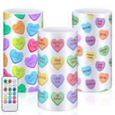 Baquler Valentine's LED candles with remote lighting a cozy table setting