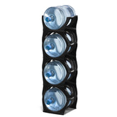 Bariboo stackable water bottle rack top view for compact organized storage.