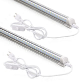 Barrina 2ft LED shop light pair brighten a garage with warm 3000K glow.