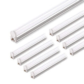 Barrina 4ft LED shop light packaging shows easy setup for garages