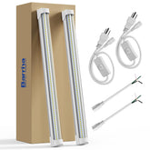 Barrina 5000K 18-inch LED shop light front view delivering bright daylight for workshops