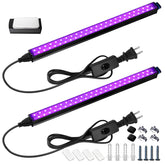 Barrina black light bar with 1ft magnets for easy wall mounting.