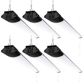 Barrina BS84 LED shop light in a workshop providing broad daylight illumination
