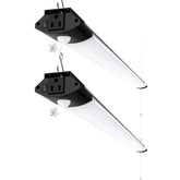 Barrina BS84 motion sensor light 4ft illuminating a workshop automatically