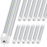 Barrina LED shop lights in V-shape for broad garage illumination