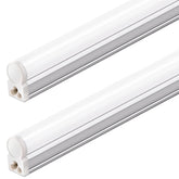 Barrina T5 LED shop light front view with bright daylight for clear workspace visibility.