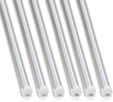 Barrina T8 LED shop light 6ft front view provides bright daylight for workshops.