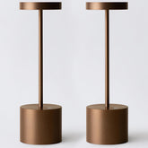 Barryca 2-Pack cordless table lamp battery detail highlights built-in 5000mAh for hours of portable light.