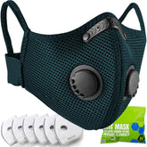 BASE CAMP dust mask Dark Tiber front view, breathable and lightweight