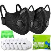 BASE CAMP M Plus dust mask front view showing secure seal for long wear