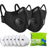BASE CAMP Upgrade M Plus dust mask front view for breathable protection during woodworking