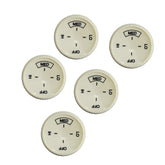 Cream baseboard heater knob pack replaces worn knobs for easy control.