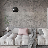 BAYYA cement grey wallpaper roll shows rugged texture for durable wall updates.