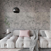 Bayya concrete wallpaper with grey-brown-beige cement texture for durable wall updates.
