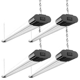 bbounder linkable led shop light, 4ft ceiling mount, delivers bright, energy-efficient garage lighting.