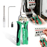 BCJCLTS 8-in-1 wire stripper in use for quick wire prep and testing