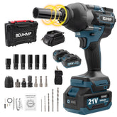 BDJHMP cordless impact wrench delivering 1500 Nm torque for heavy-duty jobs.