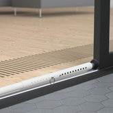 BeBecome sliding door security bar ready for quick tool-free assembly.