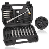 Beaiguna 23Pcs punch set in sturdy box for organized metalworking projects.