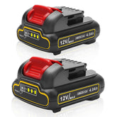 Bebenrama 2Pack 4.0Ah battery for Dewalt DCB120 with extended run-time.