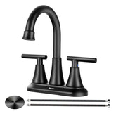 Becaa 4-inch faucet with pop-up drain for improved sink drainage