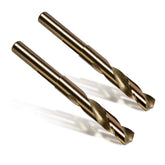 BECOLLO cobalt drill bit with 1/2-inch reduced shank and 3 flats for secure chuck