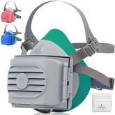 BEESAFETY reusable half-face respirator mask in gray for reliable dust protection during painting