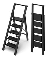 BEFITMACE 5-step ladder with handrail for safe reach in the kitchen