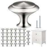 BEIUTAO 30mm brushed nickel cabinet knob close-up, durable stainless steel for everyday use