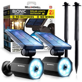 Bell+Howell Bionic Spotlight front-lit view showing welcoming outdoor lighting for pathways