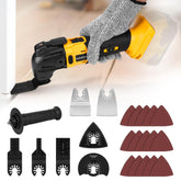 BellaDimora cordless oscillating tool front view showing compact professional design for precise cuts