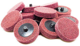 Benchmark Abrasives 2-inch quick-change disc enabling fast set-up and deburring.