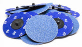 Benchmark Abrasives 3 inch quick-change sanding disc in action for fast material removal