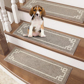 BEQHAUSE stair treads with non-slip backing for secure grip on wooden stairs