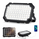 Berzfasa 300W solar work light with detachable panel for flexible charging.
