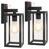 BesLowe 13-inch motion sensor outdoor light, front view, enhances curb appeal and security.